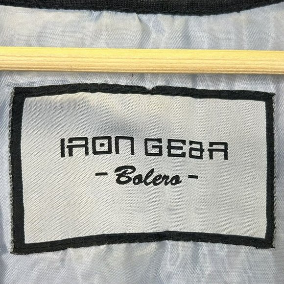 Iron Gear Leather Jacket Women Size Large Black Distressed Moto Biker Motorcycle - Picture 4 of 6